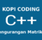 pengurangan matriks di c++