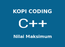 Program Mencari Nilai Maksimum Array Bahasa C++