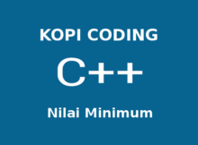 Program Mencari Nilai Minimum Array C++