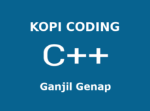 Program Bilangan Ganjil Genap Bahasa C++